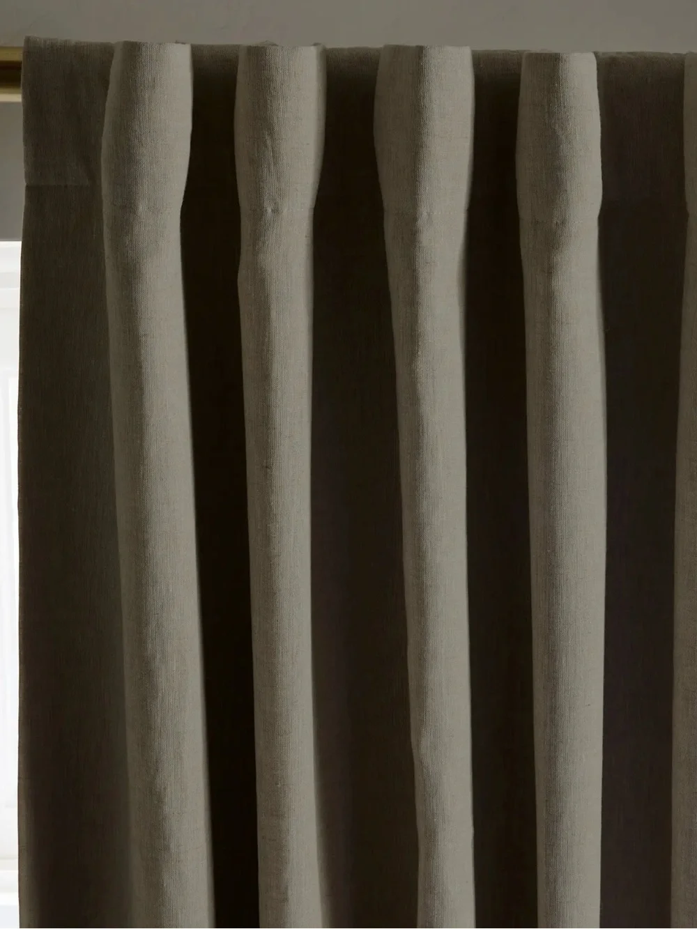 NWOT 96x96 Flax Linen Blackout Drapery Panels - Retail $308